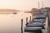 Sailboats at dawn